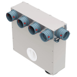Helios frs - mvk 4 + 1 - 75 / 125 - collecteur multiple, 5 x dn 75, 2 x dn 125 - 03843