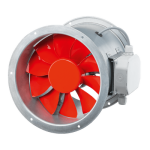 Helios hrfd 355 / 4 / 2 - ventilateur axial 3 - ph, kl, bi - vitesse, y / yy - 00396