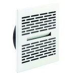 Kermi x - well diffuseur � longue port�e sa200 carr� en m�tal, blanc, dn 125 - y2403125010k