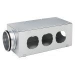 Kermi x - well distributeur / collecteur dn 125, 7 voies, pour conduit d'air 75 / 92 - y2202000011k
