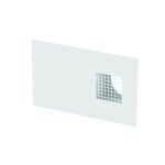 Grille de faade combine comfoedge dupla dn160, prise d'air extrieur  gauche, blanc, ral 9016 de zehnder ...