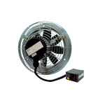 Ventilateur mural axial dzs 40 / 6 b ex e, anneau en acier, triphas, protection antidflagrante, dn400 ...