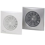 S&p silent - 200 silver chz - extracteur d'air pour petite pice, hygrostat et temporisation - 5210613400 ...