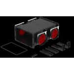 R�partiteur comfocube flex module 4xdn90 300x284x134 mm, noir, polym�re de zehnder - 990323370