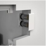 Grille pare - intemp�ries duo blanc, kit de montage int�rieur slim lad select duo avec 45 m� / h d'aereco ...