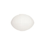Abat - jour blanc en papier 44xh31cm