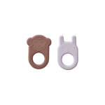 Anneau de dentition multicolore en silicone h10x6x1cm / h10x7, 3x1cm