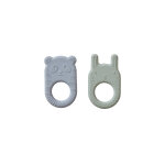 Anneau de dentition multicolore en silicone h10x6x1cm / h9, 5x6x1cm