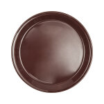 Assiette creuse marron en terre cuite 22xh1, 9cm