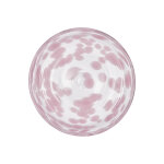 Assiette  dessert rose en verre 15, 6xh2, 2cm