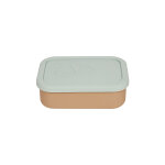 Bo�te � d�jeuner marron en silicone h5, 8x17, 3x12, 4cm