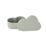 Bote  djeuner vert en silicone h5x14x9, 6cm