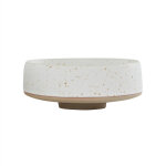 Bol blanc en grs 17xh7cm