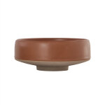 Bol rouge en grs 17xh7cm