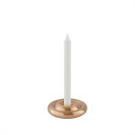 Bougeoir beige en laiton 12, 5xh3cm