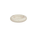 Bougeoir blanc en marbre �13, 8xh3cm