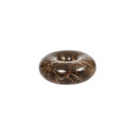Bougeoir marron en marbre 10xh4cm