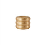 Bougeoir or en laiton 4, 6xh3 cm