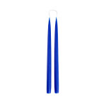 Bougies bleu en paraffine �2, 2xh35cm