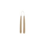 Bougies marron en paraffine Ø1, 4xh14cm Bougies marron en paraffine Ø1, 4xh14cm