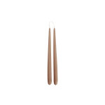 Bougies marron en paraffine �2, 2xh28cm