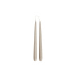 Bougies marron en paraffine �2, 2xh28cm