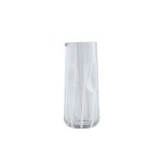 Carafe � eau blanc en verre �10xh23cm