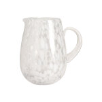 Carafe � eau blanc en verre �15, 3xh20cm
