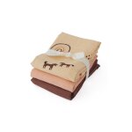 Chiffon rose en coton organique h70x70 cm