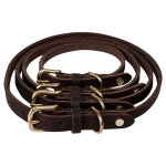 Collier marron en cuir 35x1cm Collier marron en cuir 35x1cm