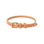 Collier marron en cuir 46x1, 2cm