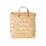 Corbeille marron en bambou h26x26 cm Corbeille marron en bambou h26x26 cm