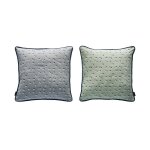 Coussin vert en coton organique h40x40cm