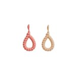 Cuill�re enfant rose en silicone h6, 5x13x3cm