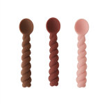 Cuillre multicolore en silicone h2, 4x12, 7x2, 5cm
