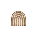 Dessous de plat marron en mtal h1x12x12cm