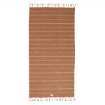 Drap de bain marron en coton organique h165x92cm