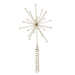 Etoile nol blanche en acier inoxydable h24x23x23cm