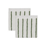 Gant de toilette blanc en coton organique h30x30cm