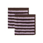 Gant de toilette rose en coton organique h30x30cm