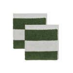 Gant de toilette vert en coton organique h30x30cm