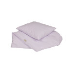 Literie violet en coton organique h40x45cm