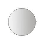 Miroir mural noir en acier inoxydable Ø80xh2, 5cm Miroir mural noir en acier inoxydable Ø80xh2, 5cm
