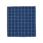 Nappe bleu en coton organique h260x140cm