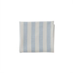Nappe rayée bleu en coton organique h260x140cm Nappe rayée bleu en coton organique h260x140cm