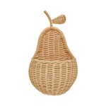Panier mural marron en rotin h41x31x16cm Panier mural marron en rotin h41x31x16cm