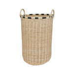 Panier de rangement marron en rotin Ø37, 5xh64cm Panier de rangement marron en rotin Ø37, 5xh64cm