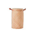 Pani�re � linge beige en bambou h50x�31, 5cm