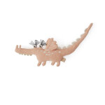 Peluche crocodile rose en coton h11x33x4cm Peluche crocodile rose en coton h11x33x4cm