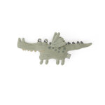 Peluche crocodile vert en coton et en polyester h10x28x4cm Peluche crocodile vert en coton et en polyester h10x28x4cm